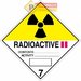 Semn pentru materiale radioactive Categoria II